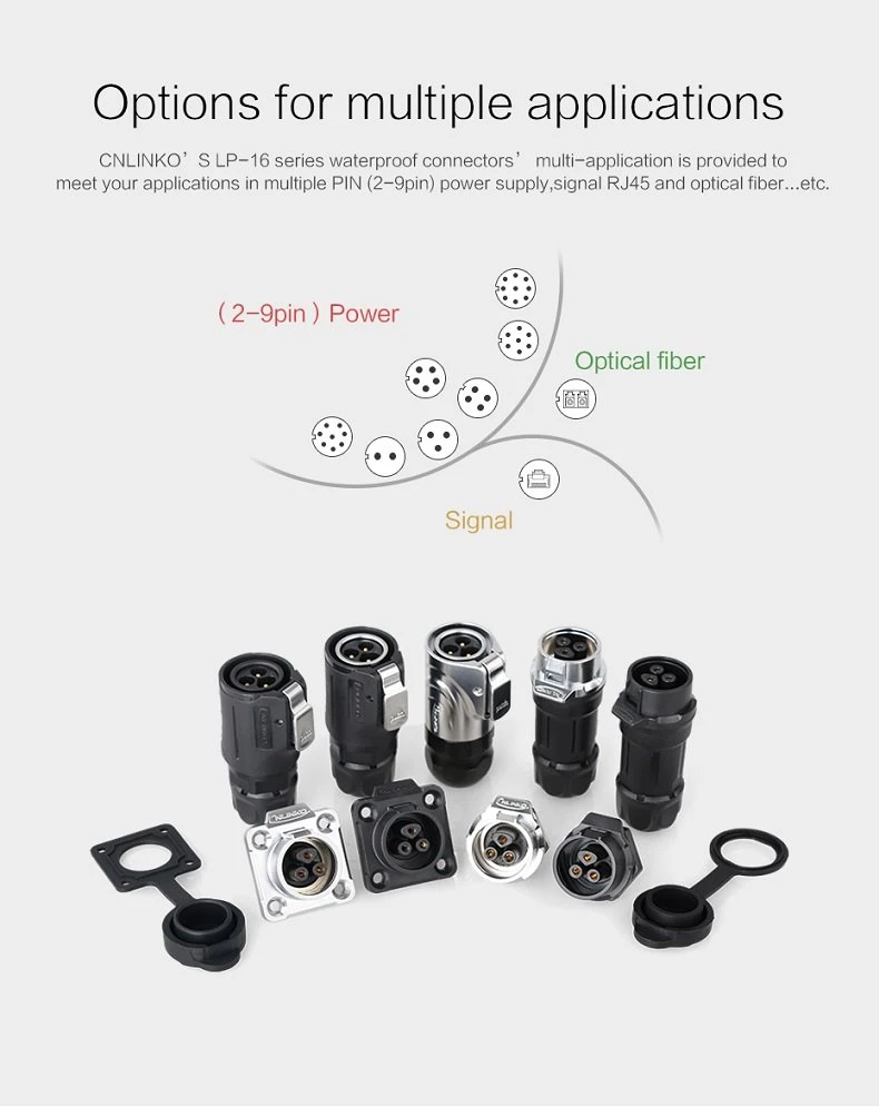 LP16 Waterproof Plug and Socket Circular M16 9 Pin Round Connector (8) LP16 Waterproof Plug and Socket Circular M16 9 Pin Round Connector (8)
