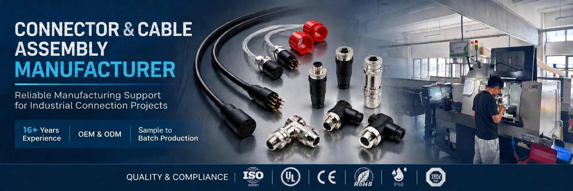 Industrial Connector and Cable Assembly Manufacturer - OEM ODM Factory Support
